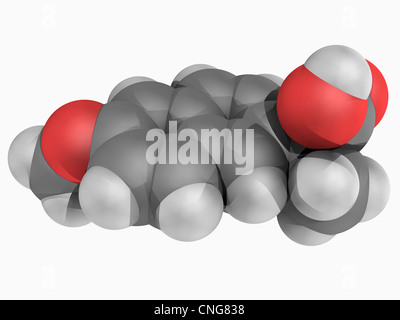 Naproxen Wirkstoffmolekül Stockfoto