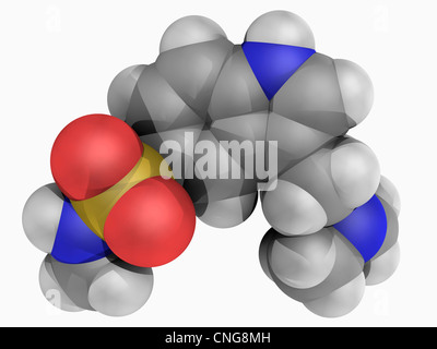 Sumatriptan Wirkstoffmolekül Stockfoto