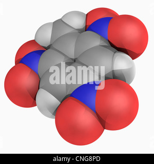 Trinitrotoluol (TNT) Molekül Stockfoto