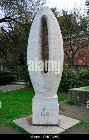 Null Kilometer-Stein, Budapest, Ungarn Stockfoto