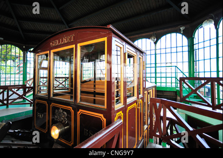 Budapest Burgberg-Seilbahn, Budapest, Ungarn Stockfoto