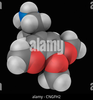Meskalin Wirkstoffmolekül Stockfoto