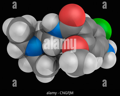 Metoclopramid Wirkstoffmolekül Stockfoto