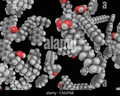 Napalm B Molekül Stockfoto