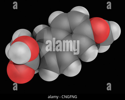 Naproxen Wirkstoffmolekül Stockfoto