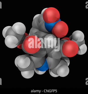 Nifedipin Wirkstoffmolekül Stockfoto