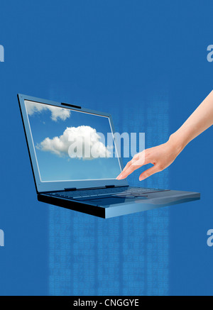 Cloud-computing konzeptuellen Kunstwerk Stockfoto