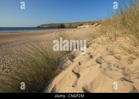 Holywell Bay, in der Nähe von Newquay, North Cornwall, England, UK Stockfoto