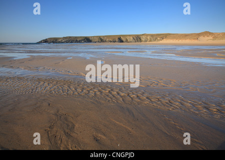 Holywell Bay, in der Nähe von Newquay, North Cornwall, England, UK Stockfoto