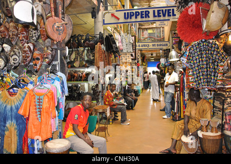 African Craft Market in The Zone @ Rosebank Einkaufszentrum, Johannesburg, Rosebank, Provinz Gauteng, Südafrika Stockfoto