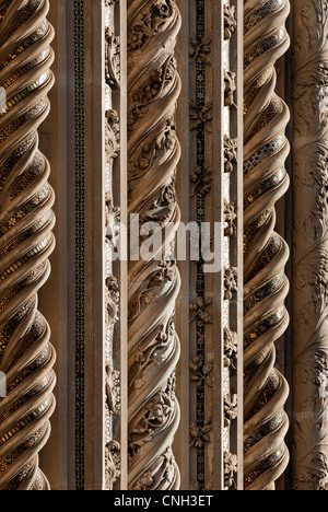Kathedrale von Orvieto. Detail der Fassade. Orvieto. Provinz Terni. Umbrien. Italien Stockfoto