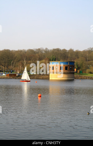 Blick auf trimpley Reservoir, Worcestershire, England, UK im Frühling gemacht Stockfoto