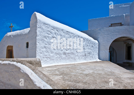 Europa-Griechenland, Dodekanes, Patmos, das Dorf Chora Stockfoto