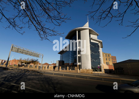 Shire-Haus, 2 Humboldt St, Bradford, gebaut im Jahr 2006 zu einem Preis von £3m. Stockfoto