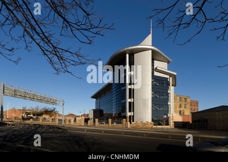 Shire-Haus, 2 Humboldt St, Bradford, gebaut im Jahr 2006 zu einem Preis von £3m. Stockfoto