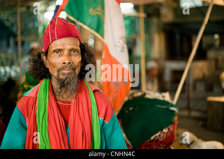 Sufi-Heiligen während des jährlichen Festivals der Heiligen Kwaja Gharib Nawaz in Ajmer Stockfoto