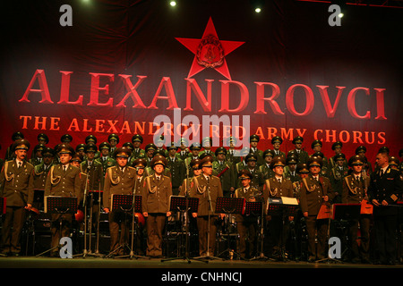 Die Alexandrov Red Army Choir. Stockfoto