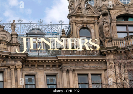 Jenners Kaufhaus Zeichen, Edinburgh, Schottland Stockfoto