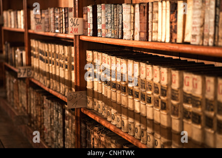 Jesuiten Barock Bibliothek Klementinum Prag Bibliothek wurde 1727 höchstwahrscheinlich nach Plan Kilian Ignaz Dienzenhofer beendet. Stockfoto