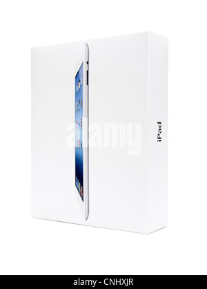 Neue iPad-Box (iPad 3) Stockfoto