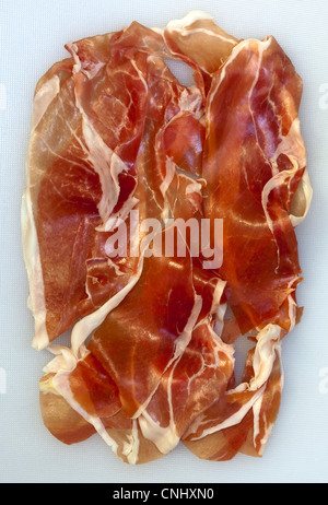 Italienischer Schinken Prosciutto crudo Stockfoto