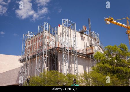 WASHINGTON, DC, USA - National Gallery of Art, Sanierung von East Building. Stockfoto