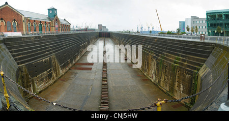 Titanic Dock und Pumpe-Haus Stockfoto