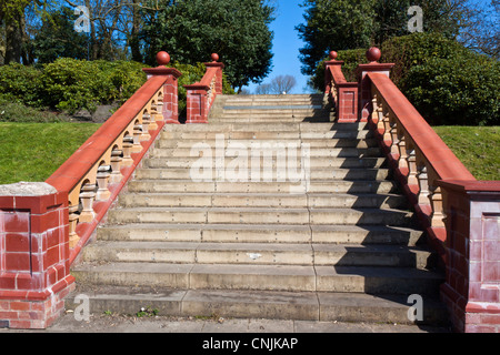 Wenige Schritte vom Bootshaus, Hanley Parken Stoke on Trent Stockfoto