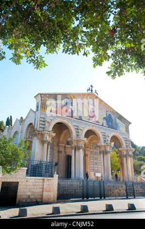 Nahost Israel Jerusalem Church of All Nations, römisch-katholische Kirche auf dem Ölberg Stockfoto