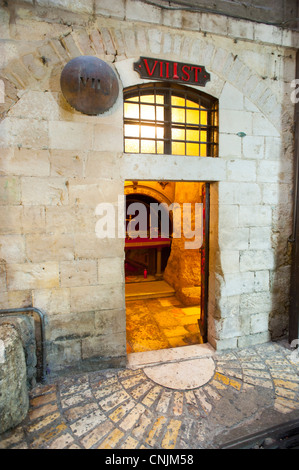 Naher Osten Israel Jerusalemer Altstadt - Via Dolorosa - 7. Station des Kreuzweges Stockfoto