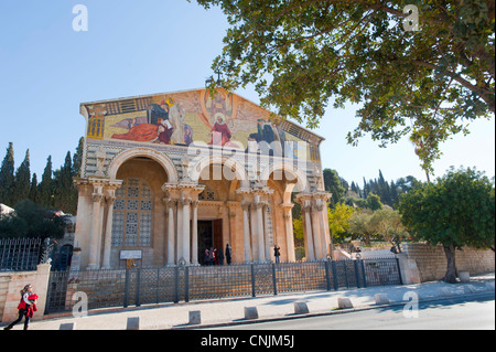 Nahost Israel Jerusalem Church of All Nations, römisch-katholische Kirche auf dem Ölberg Stockfoto