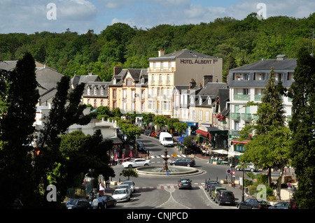 Bagnoles de Frankreichunter (Orne, Normandie, Frankreich). Stockfoto