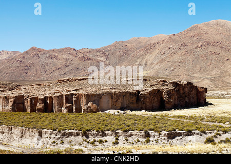 Südamerika, Argentinien, Provinz Jujuy - Canyon in der Puna (Hochland der Anden). Stockfoto