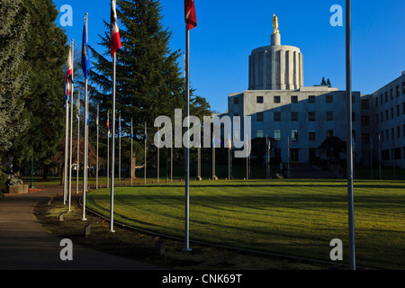 USA, Oregon, Salem, Oregon State Capitol Building. Stockfoto