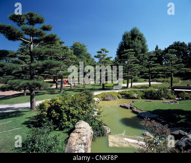 Japanischer Garten Im Nordpark von Duesseldorf, Nordrhein-Westfalen Stockfoto