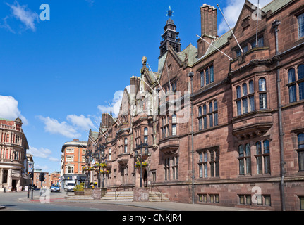 Coventry City Hall oder Coventry Council House Eingang und geschnitzte Fassade Coventry Warwickshire West MIDLANDS England Großbritannien GB Europa Stockfoto