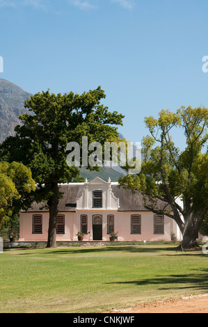 Herrenhaus von 1795 auf Boschendal Wine Estate in der Nähe von Stellenbosch in Südafrika Stockfoto