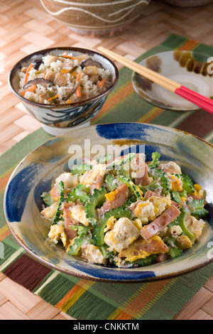 Goya Chanpuru Stockfoto