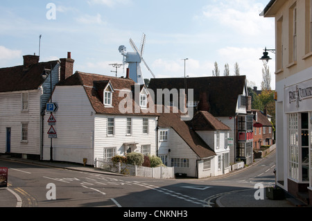 Cranbrook eine kleine historische Stadt in South East Kent England mit einer Windmühle Stockfoto