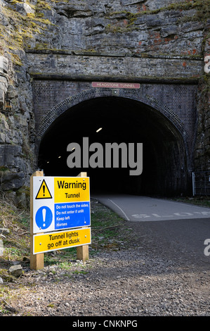 Grabstein Tunneleingang monsal Kopf Derbyshire England uk Stockfoto