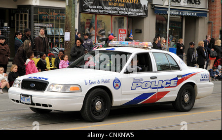 Ein Polizeifahrzeug in Toronto, Ontario Stockfoto