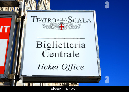 Teatro Alla Scala in Mailand Stockfoto