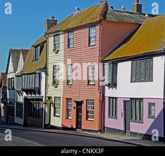 Historische Gebäude in All Saints' Rd, Hastings, Sussex, England Stockfoto