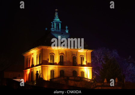 Moritzburg Fasanenschloesschen Nacht - Moritzburg wenig Fasan Burg Nacht 01 Stockfoto