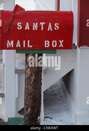 Santa Claus-Mail-Box Stockfoto