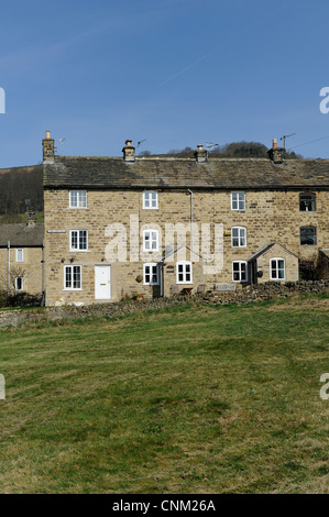 Häuser in Eyam Dorf Derbyshire England uk Stockfoto