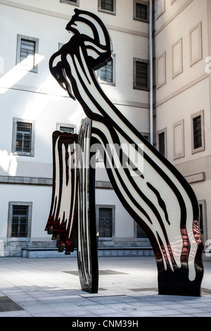 "Pinselstrich" Skulptur von Roy Lichtenstein Pinselstrich Stockfoto