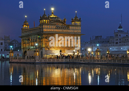 Asien Indien Punjab Amritsar Golden Tempel oder Hari Mandir Stockfoto