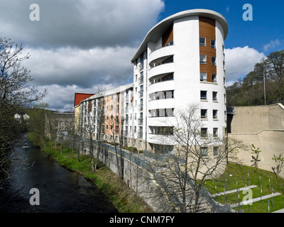 Laidlaw Gericht flache Entwicklung von Eildon Wohnungsbaugesellschaft Ltd in Galashiels schottischen Grenzen Schottland Stockfoto