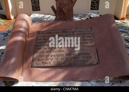 Miami Beach, Florida, Beth Israel Congregation, Synagoge, Holocaust-Mahnmal, jüdisch, Religion, FL120311078 Stockfoto